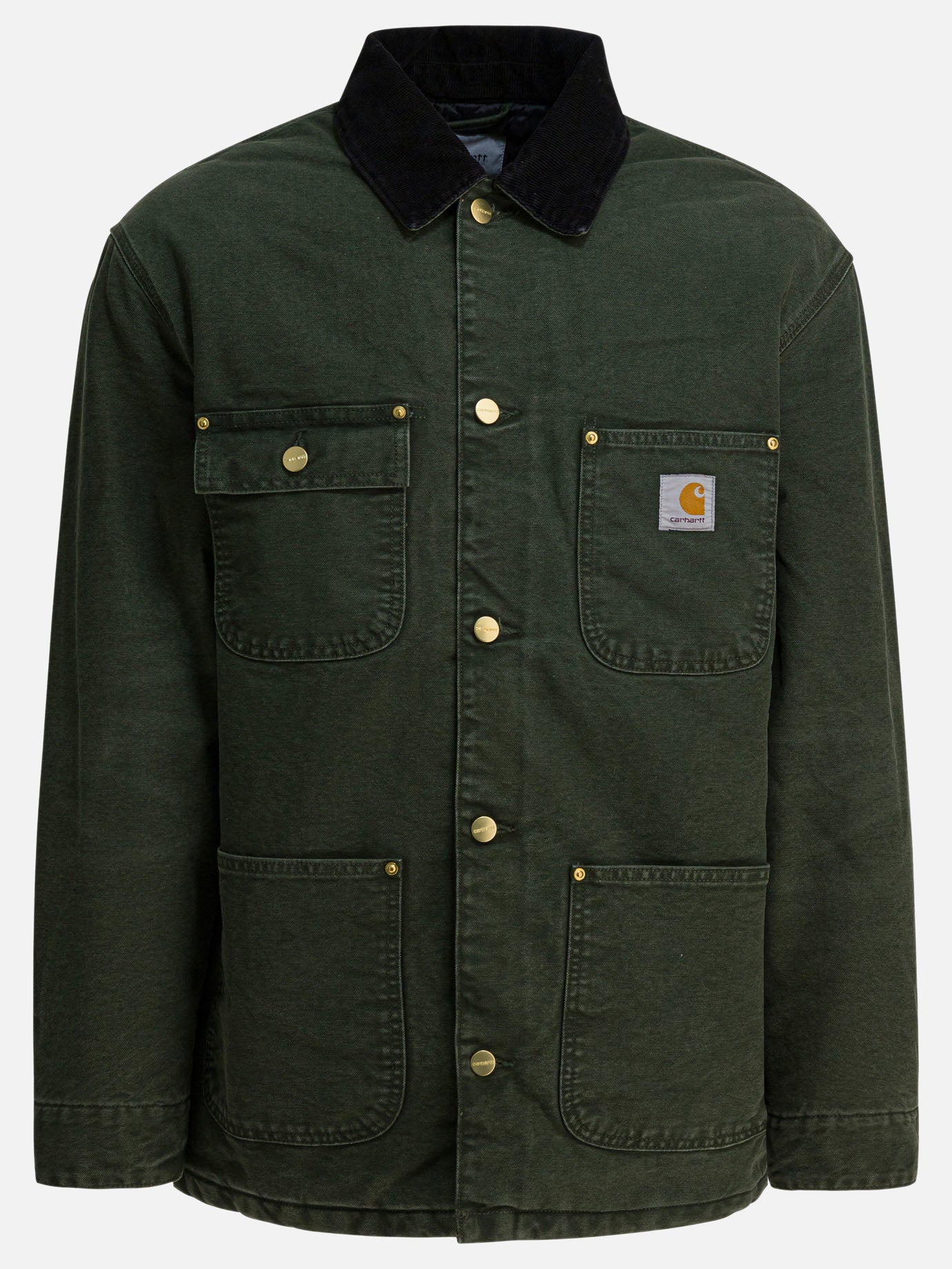 Quilted & Utility Jackets Solid colour  Green - Carhartt WIP Men | PDP | VIETTI Online Store | Zoom-Modal
