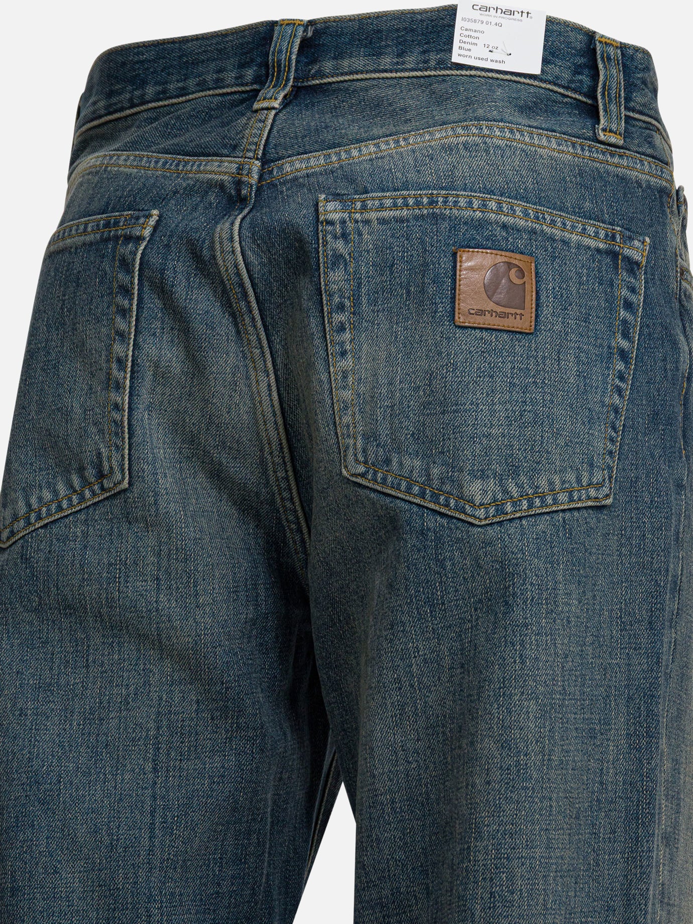 Wide-leg jeans Solid colour  Blue - Carhartt WIP Men | PDP | VIETTI Online Store | thumbnail_4