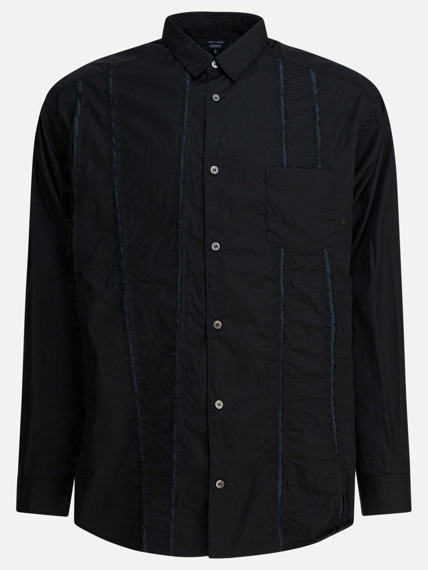 Casual shirts Embroidered  Black - Comme Des Garçons Homme Men | PDP | VIETTI Online Store | thumbnail