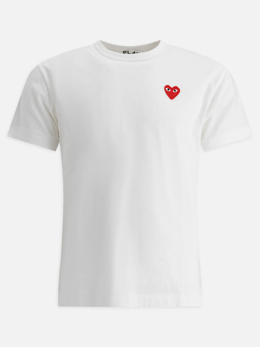 Crewneck t-shirts Logo  White - Comme Des Garçons Play Men | PLP | VIETTI Online Store 
