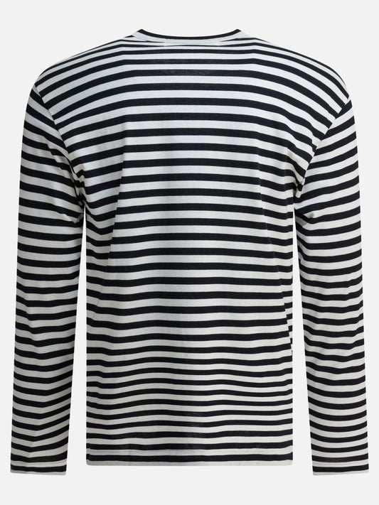 Crewneck t-shirts Striped  Black - Comme Des Garçons Play Men | PLP | VIETTI Online Store | 2
