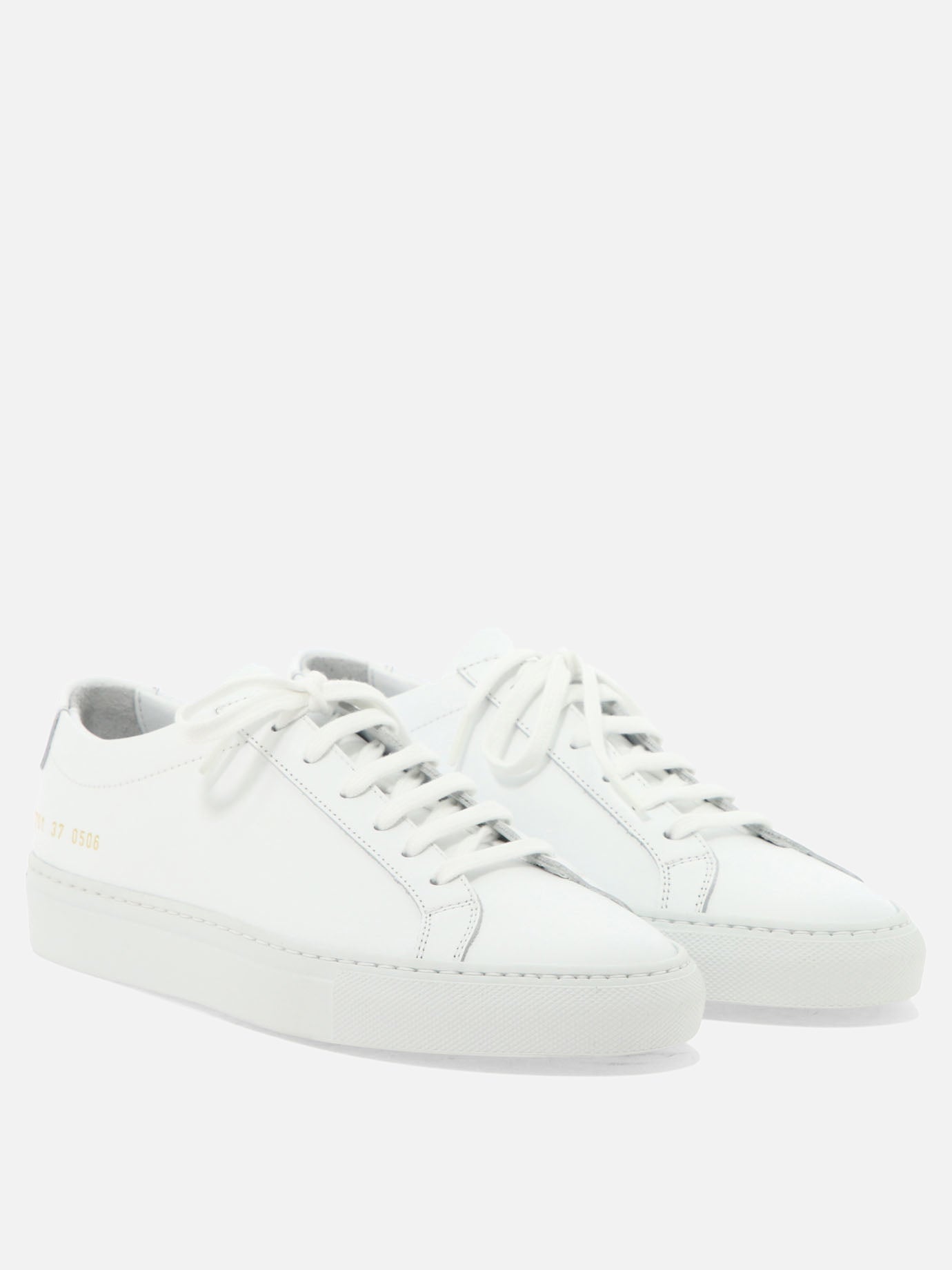 Low top sneakers 100% leather - 100% rubber  White - Common Projects Women | PDP | VIETTI Online Store | thumbnail_2