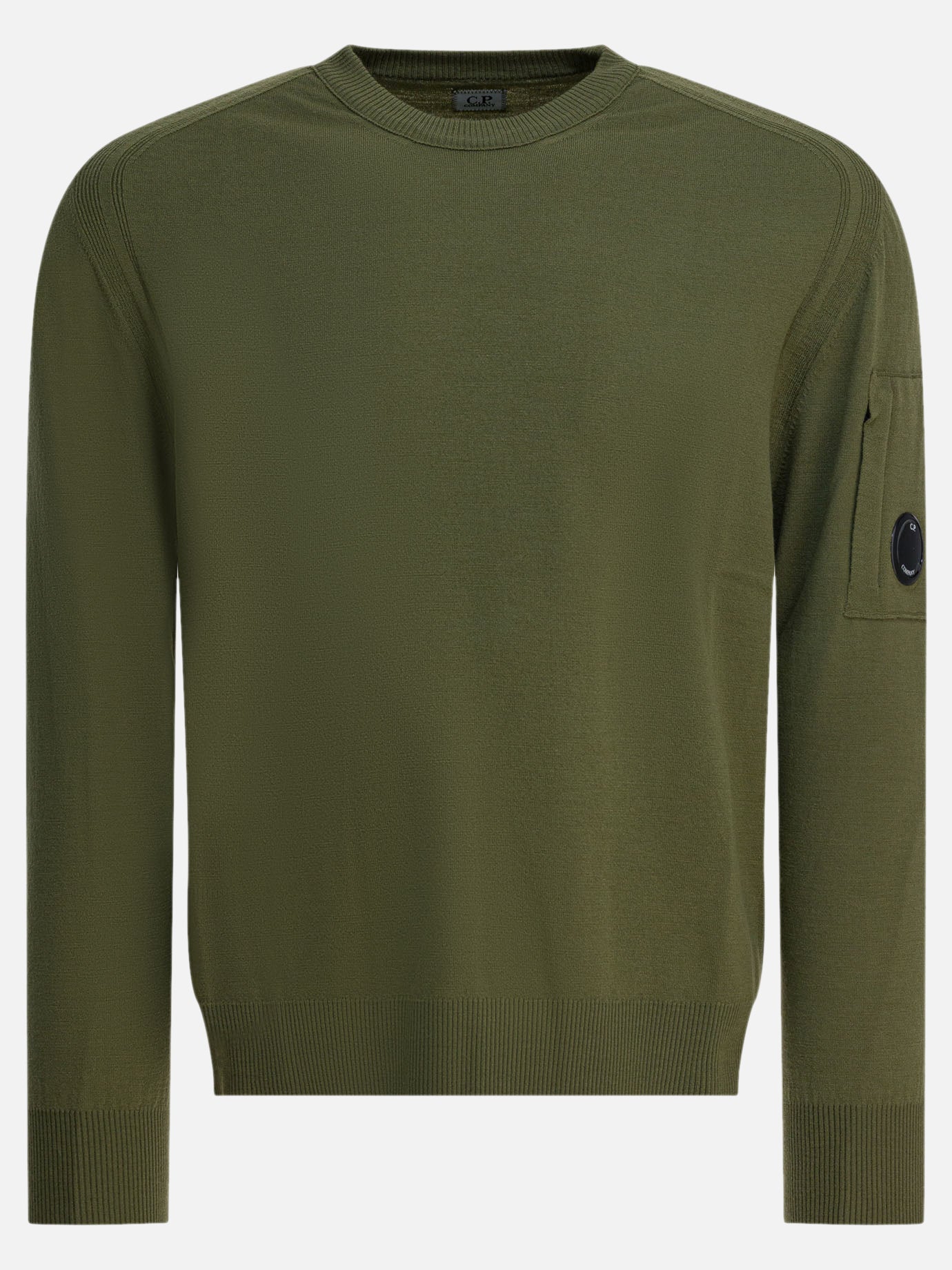 Crewneck sweaters Logo  Green - C.P. Company Men | PDP | VIETTI Online Store | thumbnail
