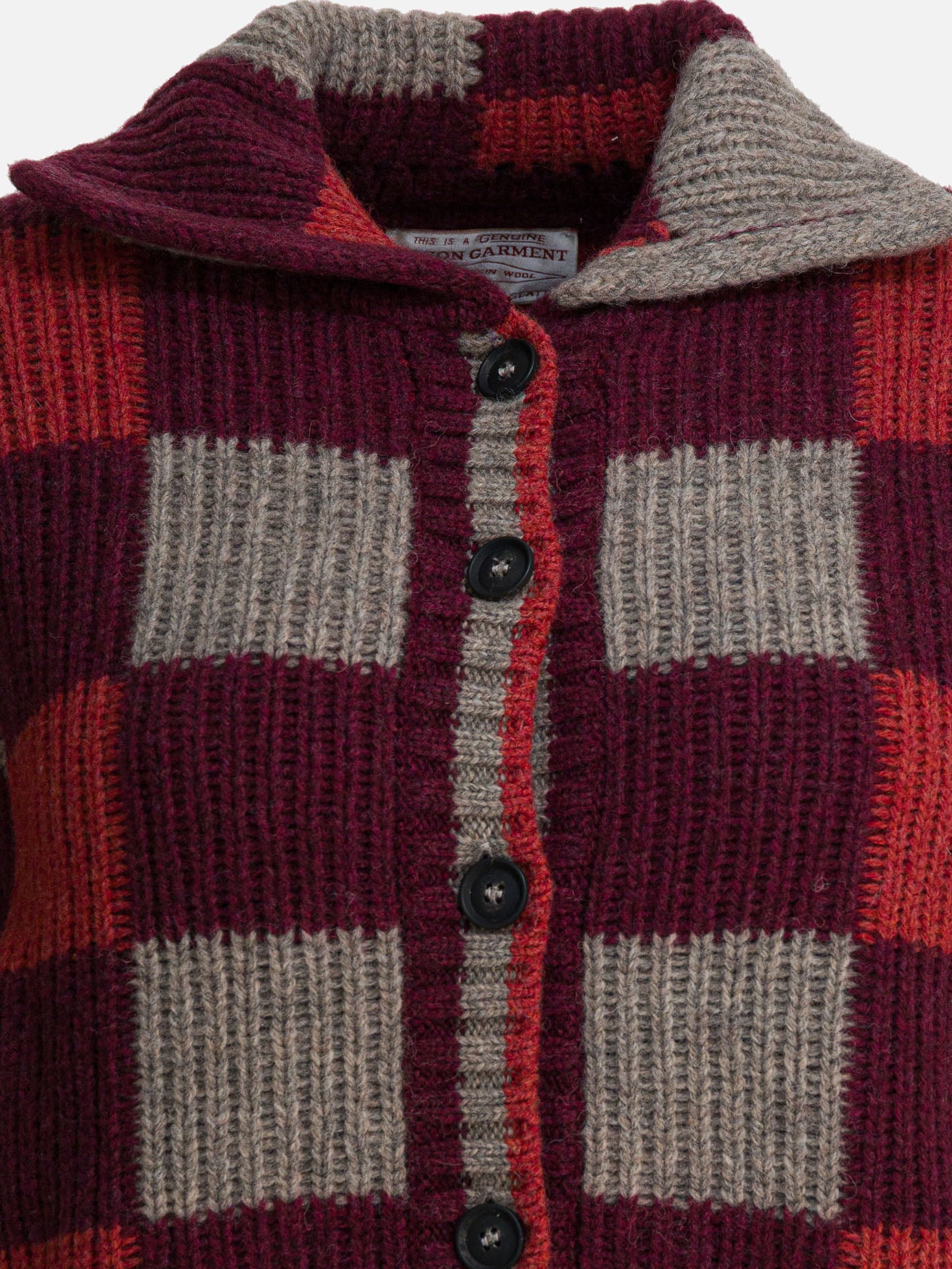 Cardigans Check  Bordeaux - Filson Women | PDP | VIETTI Online Store | thumbnail_3