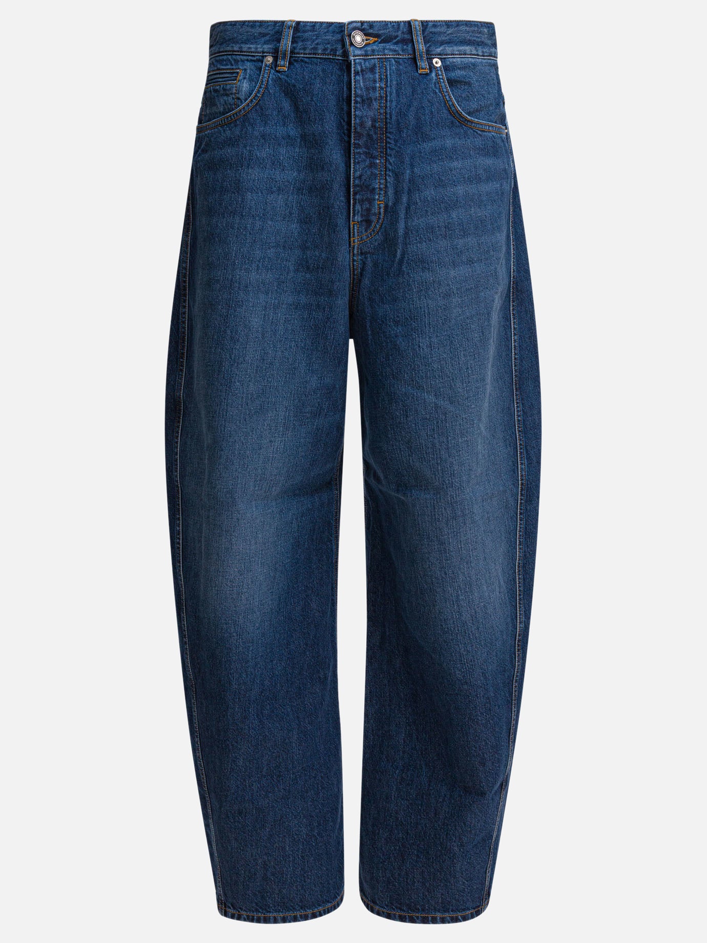 Wide-leg jeans Solid colour  Blue - Givenchy Men | PDP | VIETTI Online Store | thumbnail