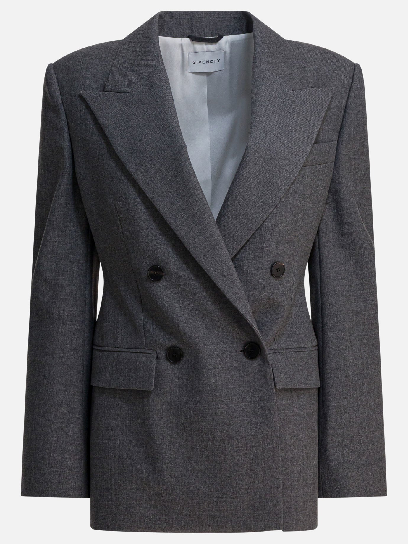 Blazers Solid colour  Grey - Givenchy Women | PDP | VIETTI Online Store | thumbnail