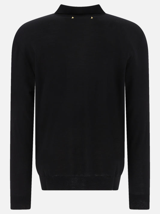 Polo shirts with buttons Solid colour  Black - Golden Goose Men | PLP | VIETTI Online Store | 2

