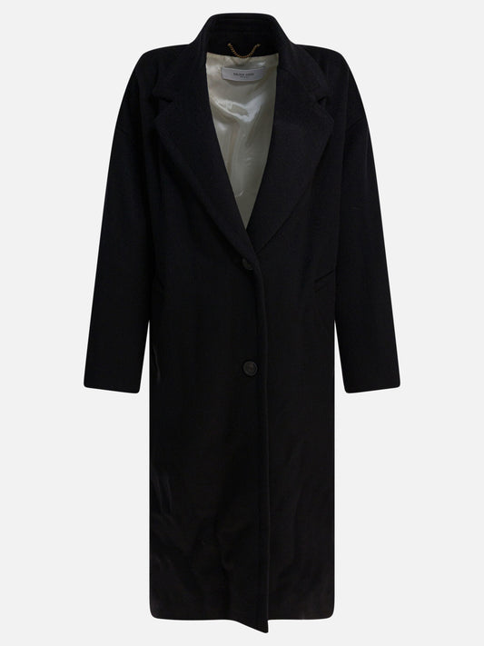 Long coats Solid colour  Black - Golden Goose Women | PDP | VIETTI Online Store 
