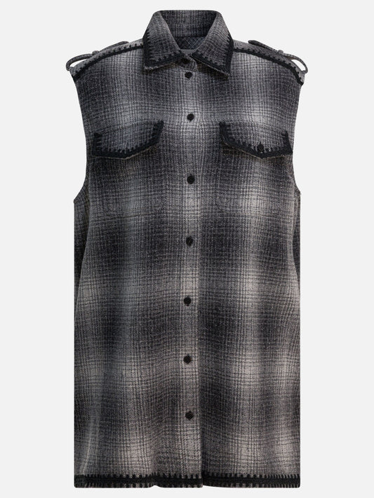 Mini dresses Check  Grey - Golden Goose Women | PDP | VIETTI Online Store 
