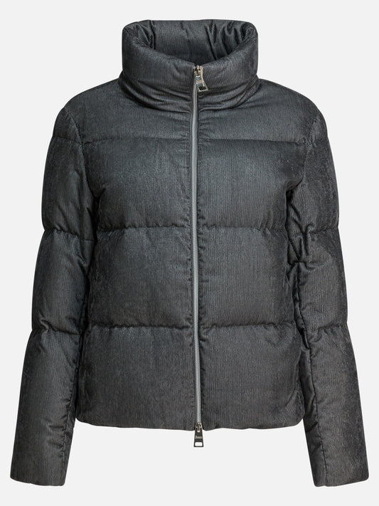 Down jackets Solid colour  Grey - Herno Women | PDP | VIETTI Online Store 
