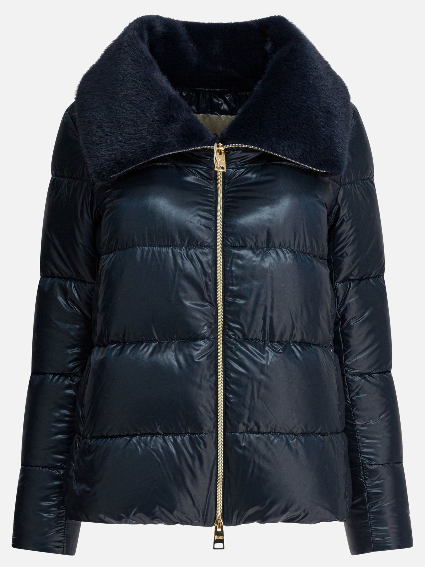Down jackets Solid colour  Blue - Herno Women | PDP | VIETTI Online Store | Zoom-Modal
