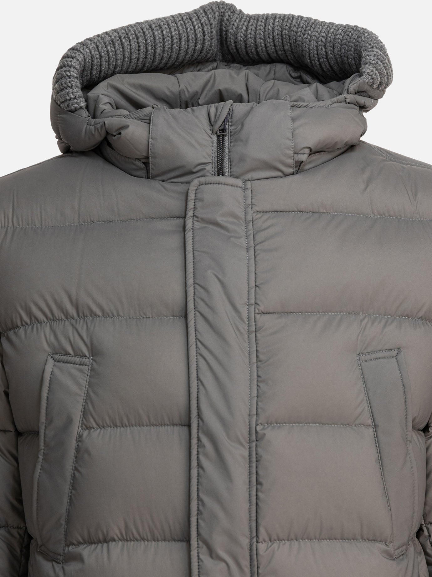 Down coats Solid colour  Grey - Herno Men | PDP | VIETTI Online Store | Zoom-Modal_3
