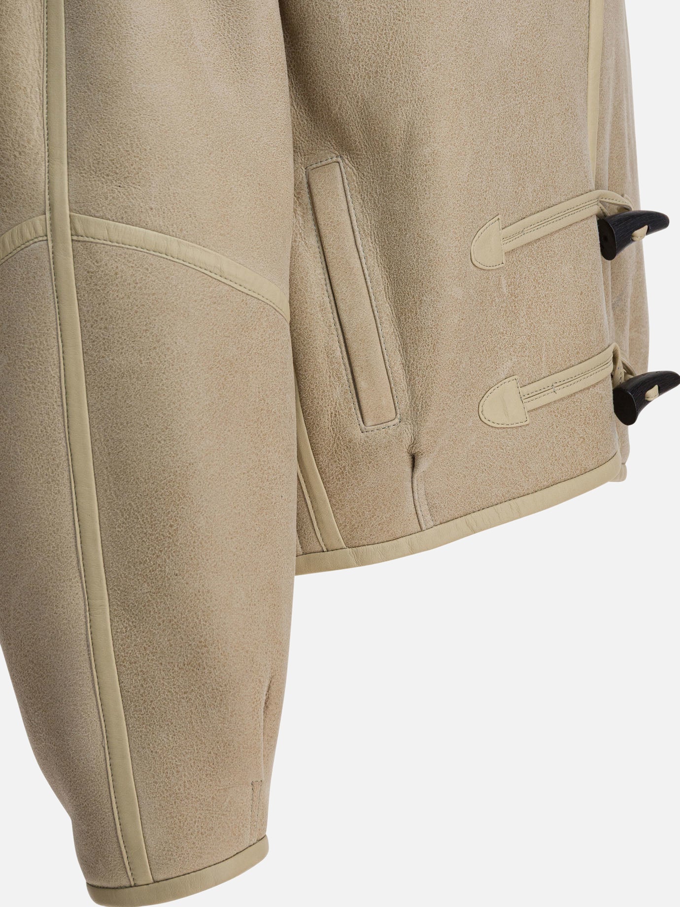Shearling jackets Solid colour  Beige - Isabel Marant Women | PDP | VIETTI Online Store | thumbnail_4
