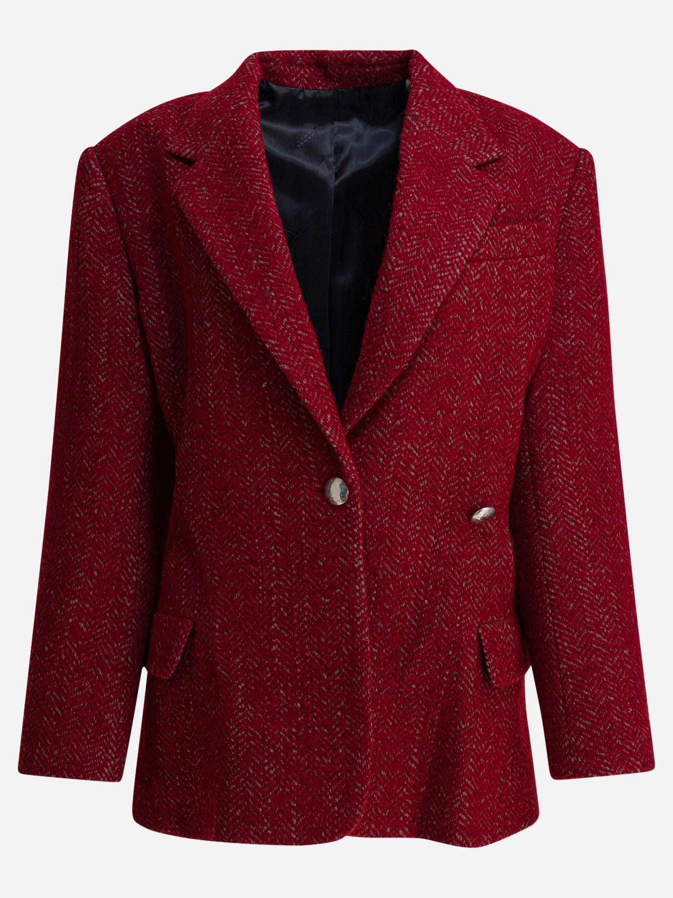 Short coats Solid colour  Red - Isabel Marant Women | PDP | VIETTI Online Store | thumbnail
