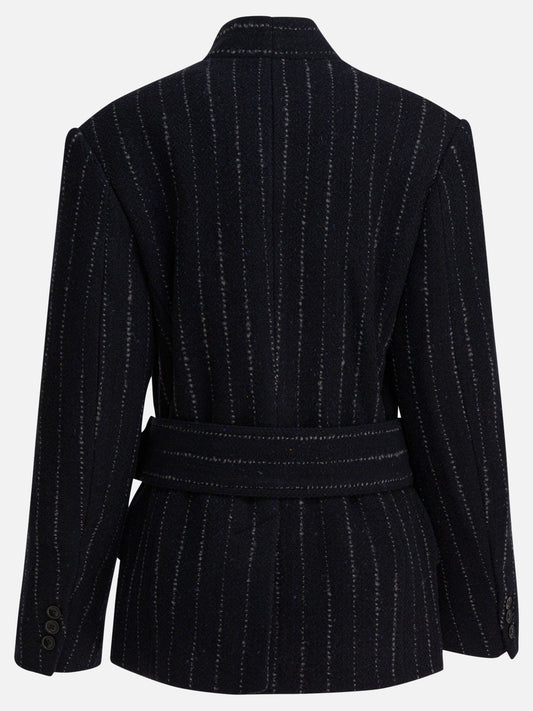 Short coats Pinstripe  Blue - Isabel Marant Women | PLP | VIETTI Online Store | 2
