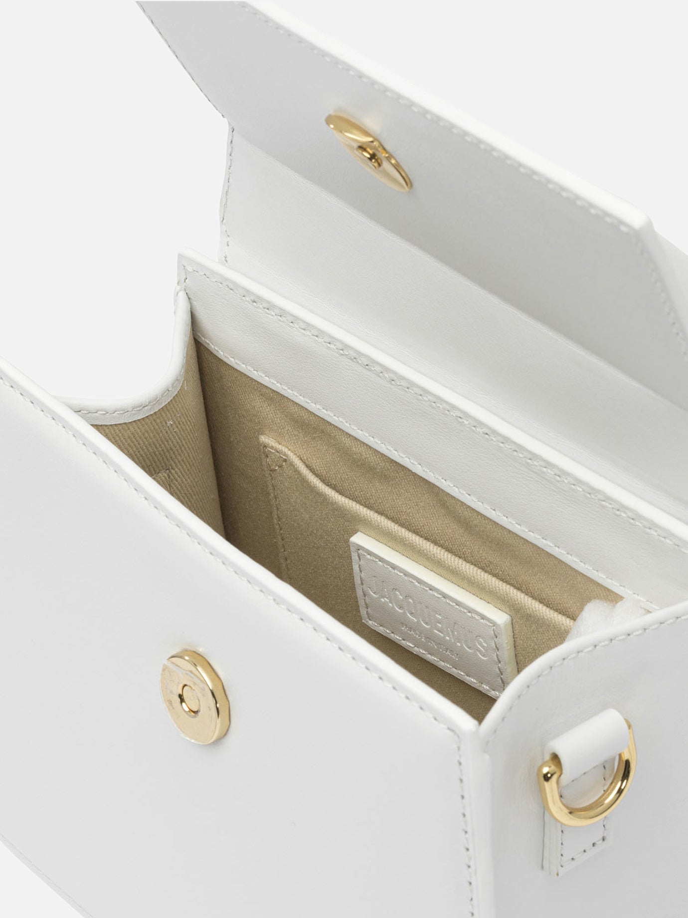 Small bags 100% cow leather - Lining : 100% cotton  White - Jacquemus Women | PDP | VIETTI Online Store | Zoom-Modal_5
