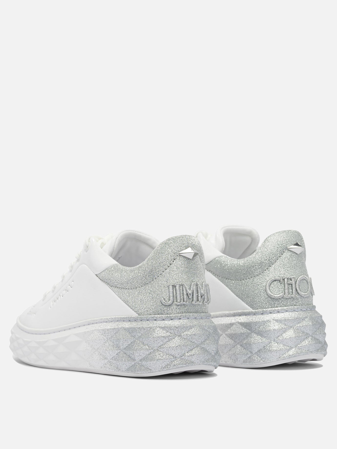 Low top sneakers 80% lamb 20% cow - 100% rubber  White - Jimmy Choo Women | PDP | VIETTI Online Store | thumbnail_4