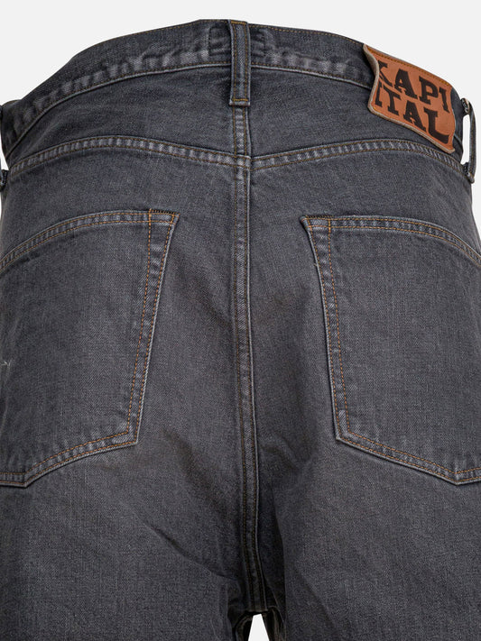 Five pockets shorts Solid colour  Grey - KAPITAL Men | PLP | VIETTI Online Store | 2
