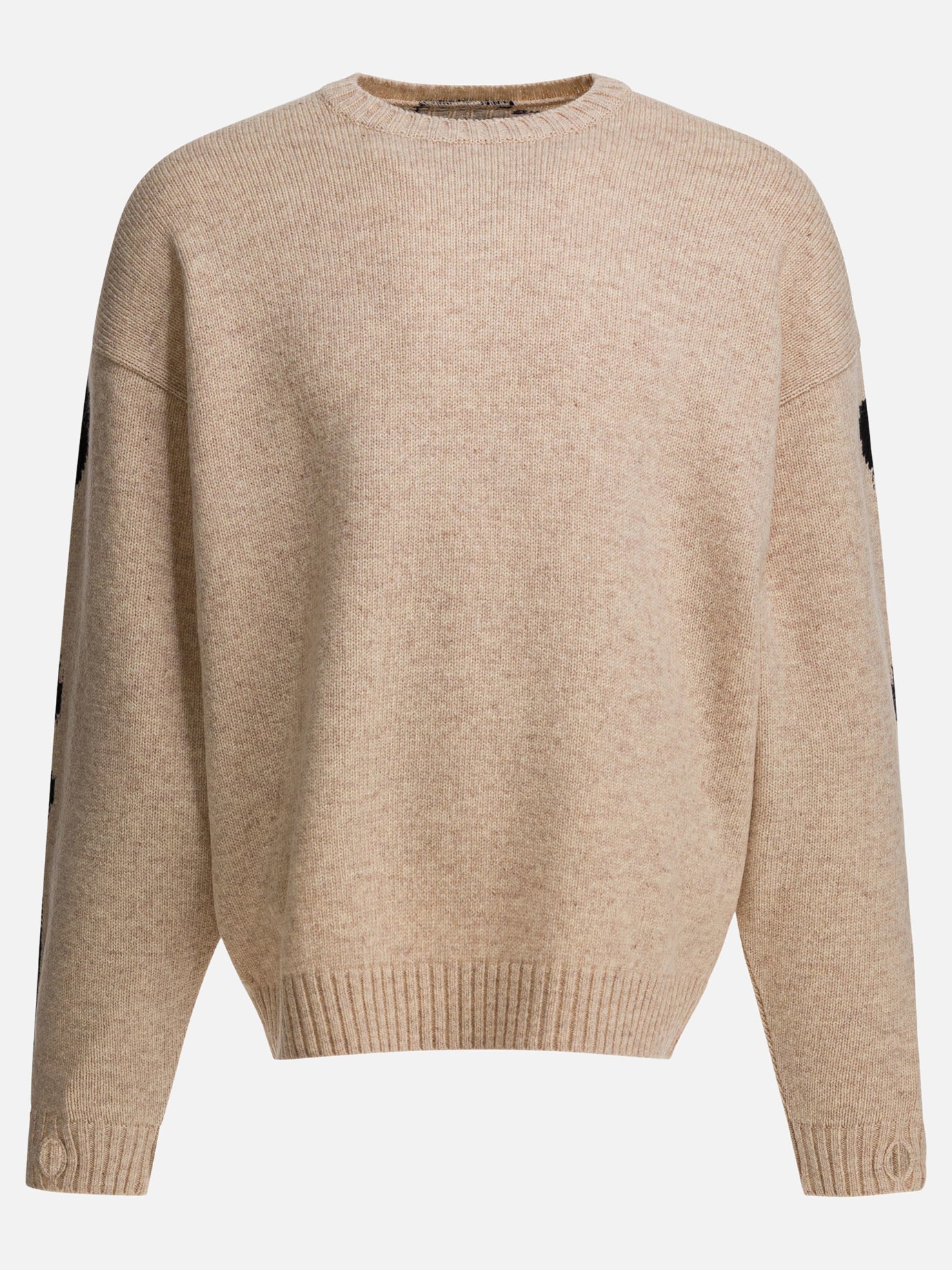 Crewneck sweaters Solid colour  Beige - KAPITAL Men | PDP | VIETTI Online Store | thumbnail