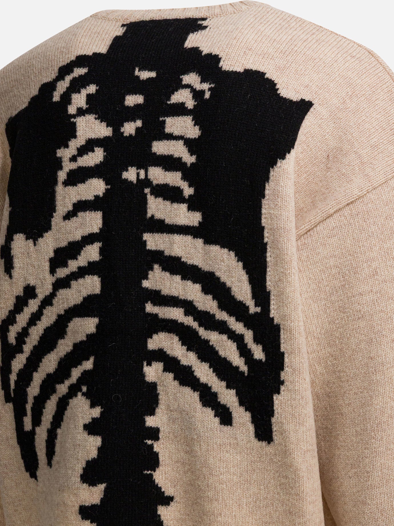 Crewneck sweaters Solid colour  Beige - KAPITAL Men | PDP | VIETTI Online Store | thumbnail_4