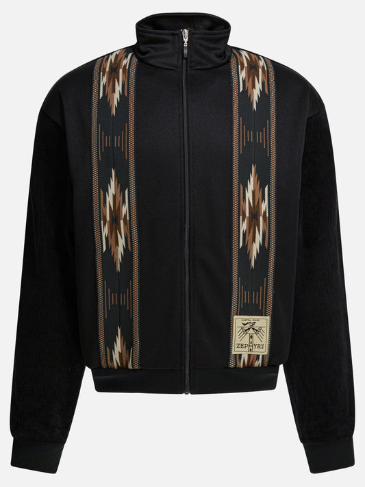 Full zip sweatshirts Solid colour  Black - KAPITAL Men | PLP | VIETTI Online Store 
