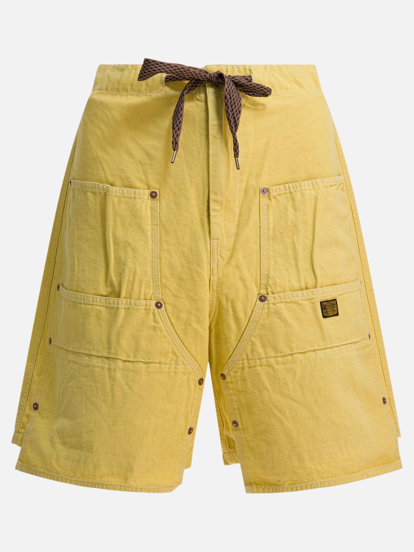 Drawstring shorts Solid colour  Yellow - KAPITAL Men | PDP | VIETTI Online Store | Zoom-Modal
