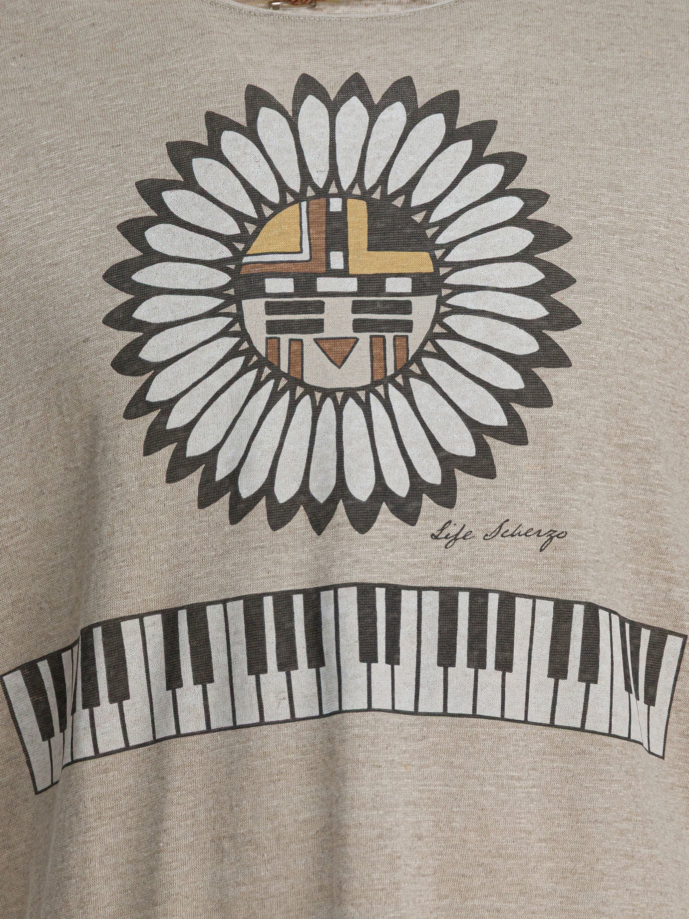 Crewneck t-shirts Print  Beige - KAPITAL Men | PDP | VIETTI Online Store | thumbnail_3