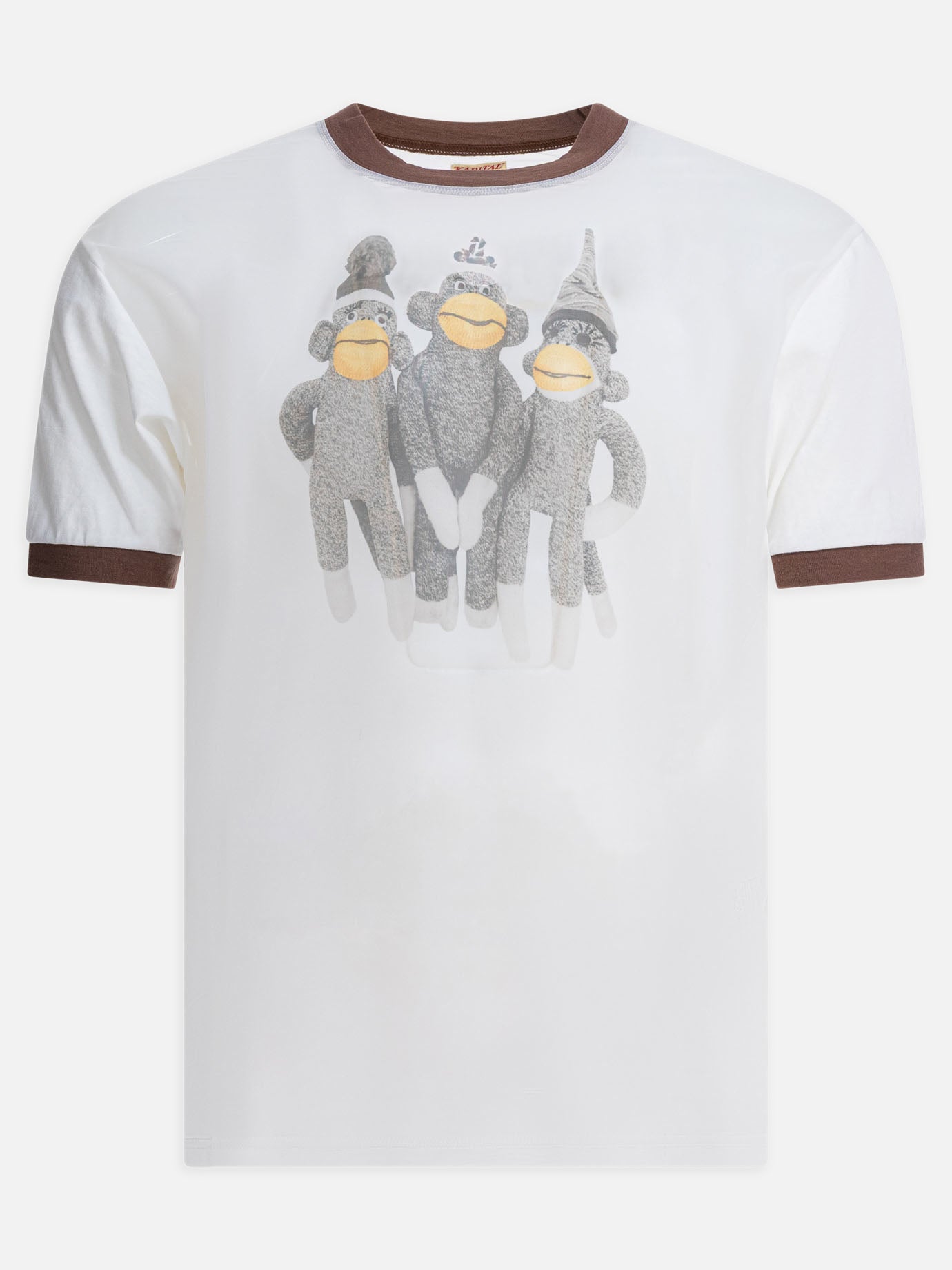 Crewneck t-shirts Print  White - KAPITAL Men | PDP | VIETTI Online Store | Zoom-Modal
