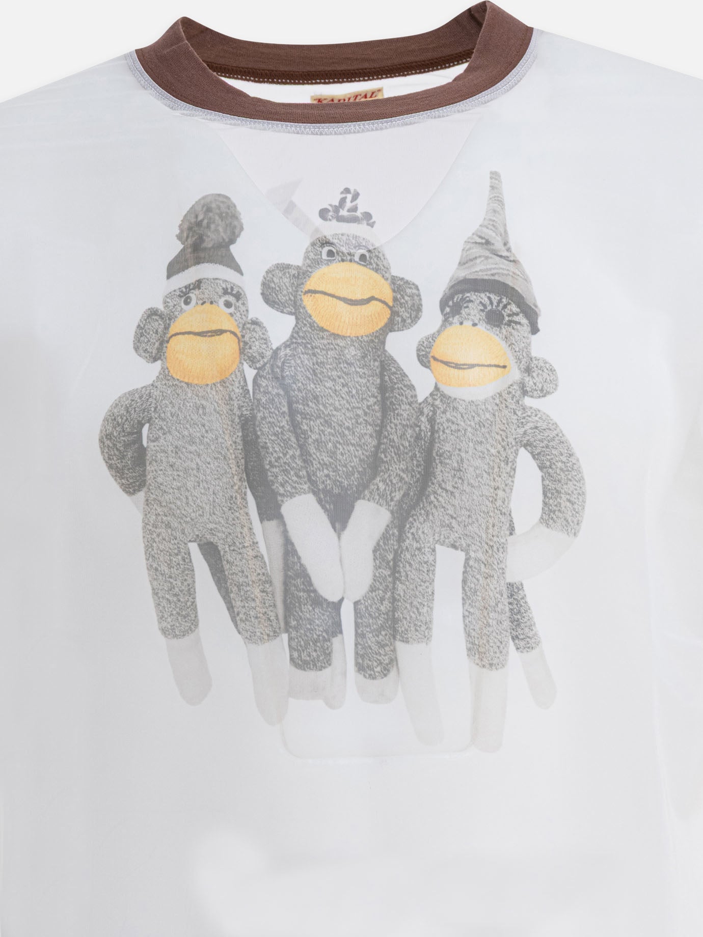 Crewneck t-shirts Print  White - KAPITAL Men | PDP | VIETTI Online Store | Zoom-Modal_3
