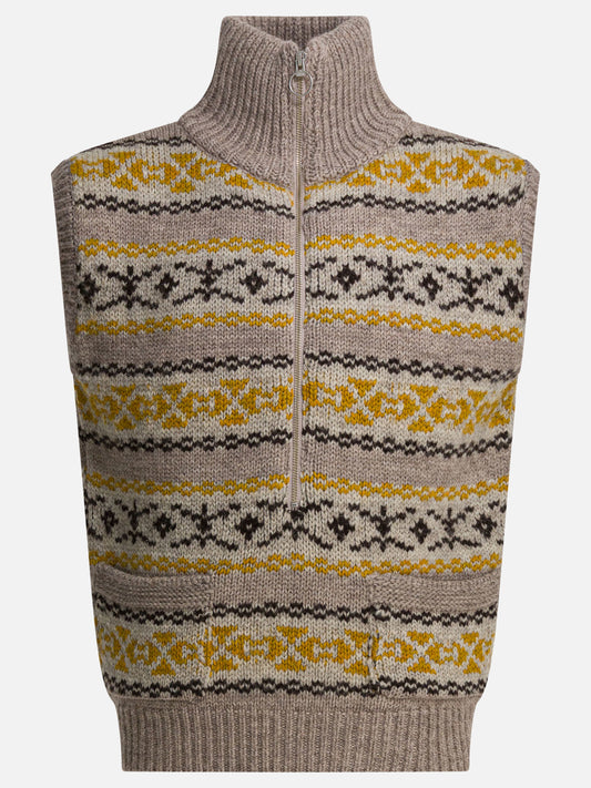 Vests Textured knit  Yellow - KAPITAL Men | VIETTI Online Store 
