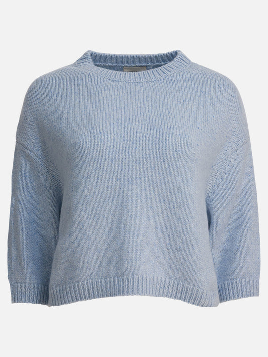 Crewneck sweaters Solid colour  Light blue - Khaite Women | PDP | VIETTI Online Store 
