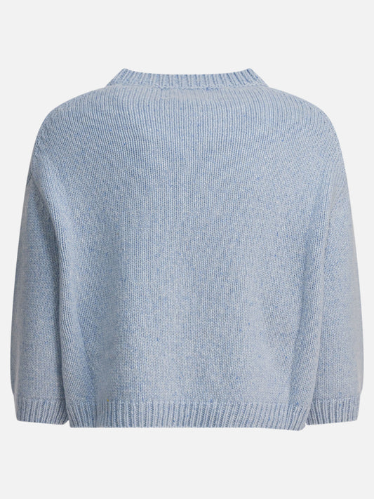 Crewneck sweaters Solid colour  Light blue - Khaite Women | PDP | VIETTI Online Store | 2
