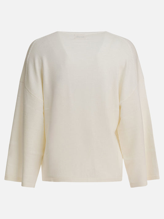 Crewneck sweaters Solid colour  White - Khaite Women | PDP | VIETTI Online Store | 2
