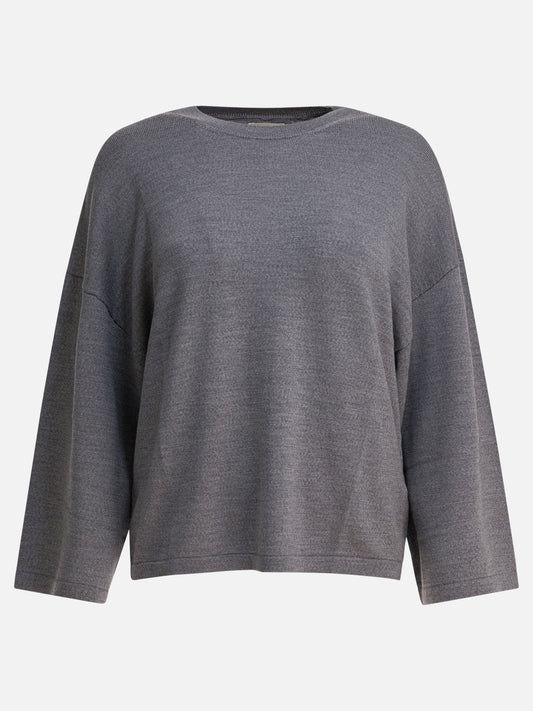 Crewneck sweaters Solid colour  Grey - Khaite Women | PDP | VIETTI Online Store 
