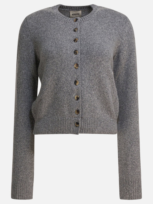 Cardigans Solid colour  Grey - Khaite Women | PDP | VIETTI Online Store 
