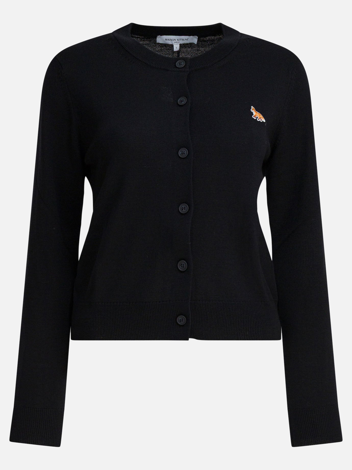 Cardigans Logo  Black - Maison Kitsuné Women | PDP | VIETTI Online Store | thumbnail