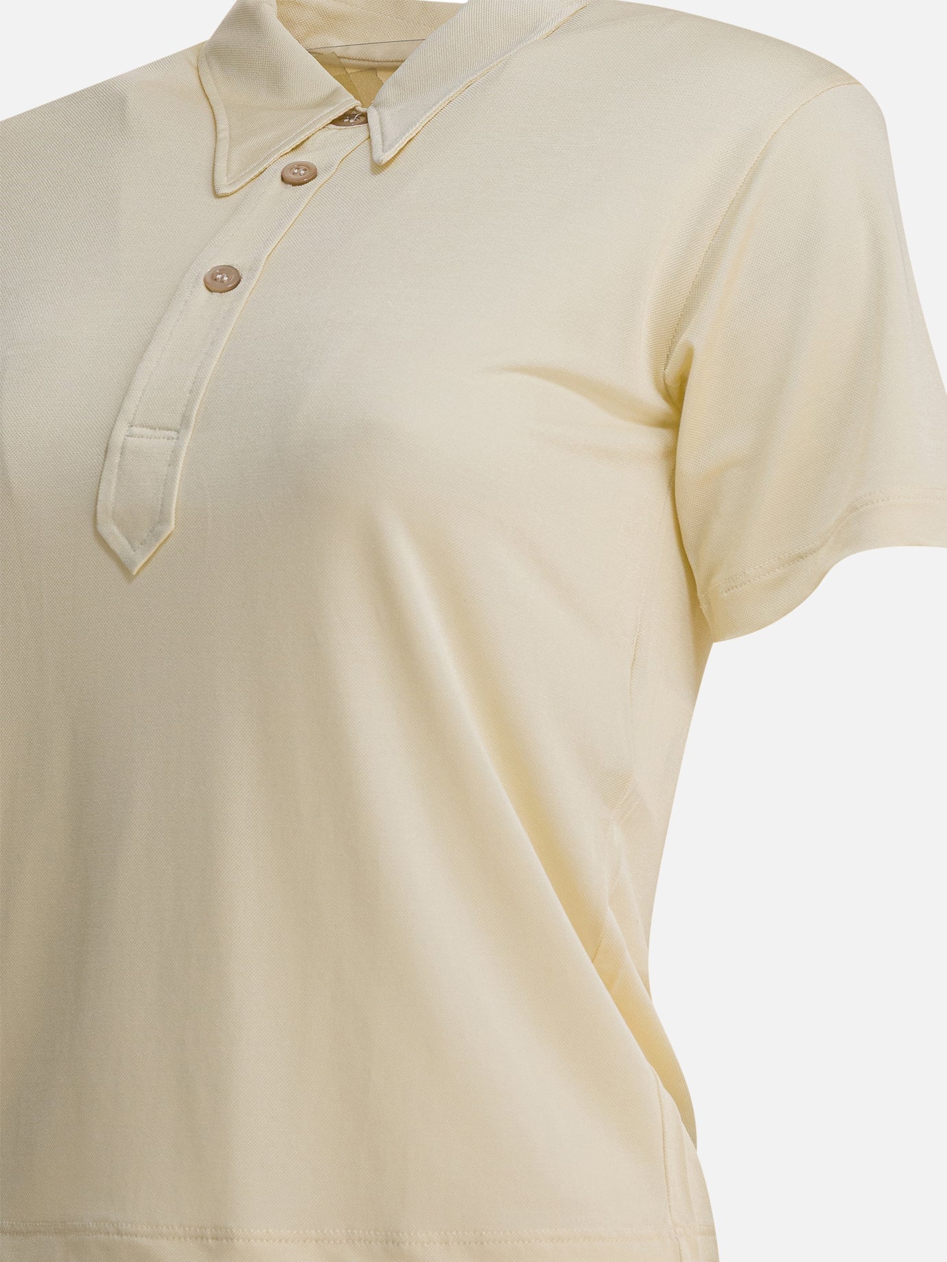Polo shirts with buttons Solid colour  Beige - Maison Margiela Women | PDP | VIETTI Online Store | thumbnail_3