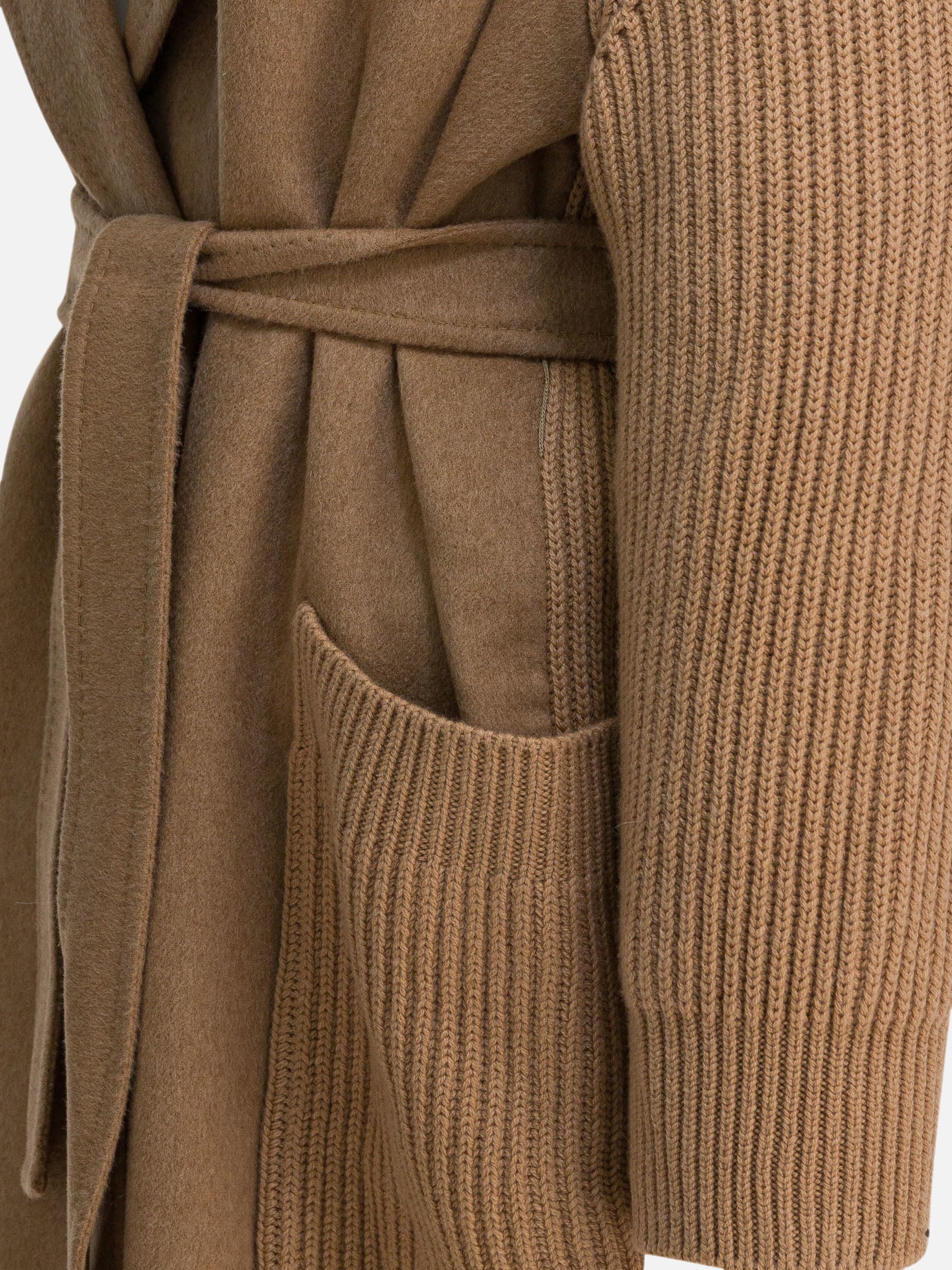 Long coats Solid colour  Brown - Max Mara Women | PDP | VIETTI Online Store | thumbnail_4