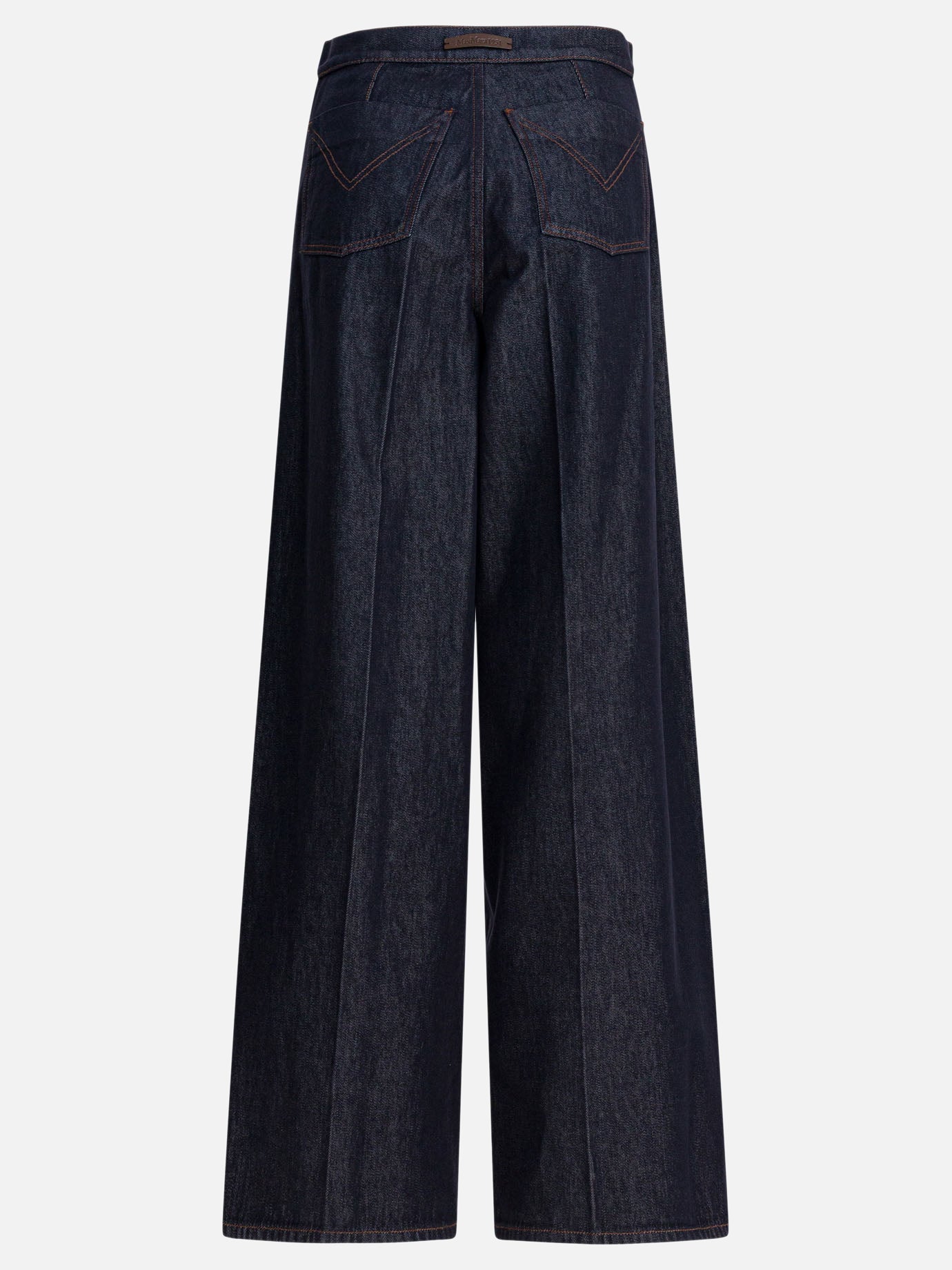 Wide-leg jeans Solid colour  Blue - Max Mara Women | PDP | VIETTI Online Store | thumbnail_2