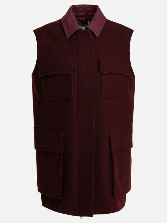 Vest jackets Solid colour  Red - Max Mara Women | PLP | VIETTI Online Store 
