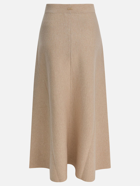 Long skirts Solid colour  Beige - Max Mara Women | PDP | VIETTI Online Store | 2
