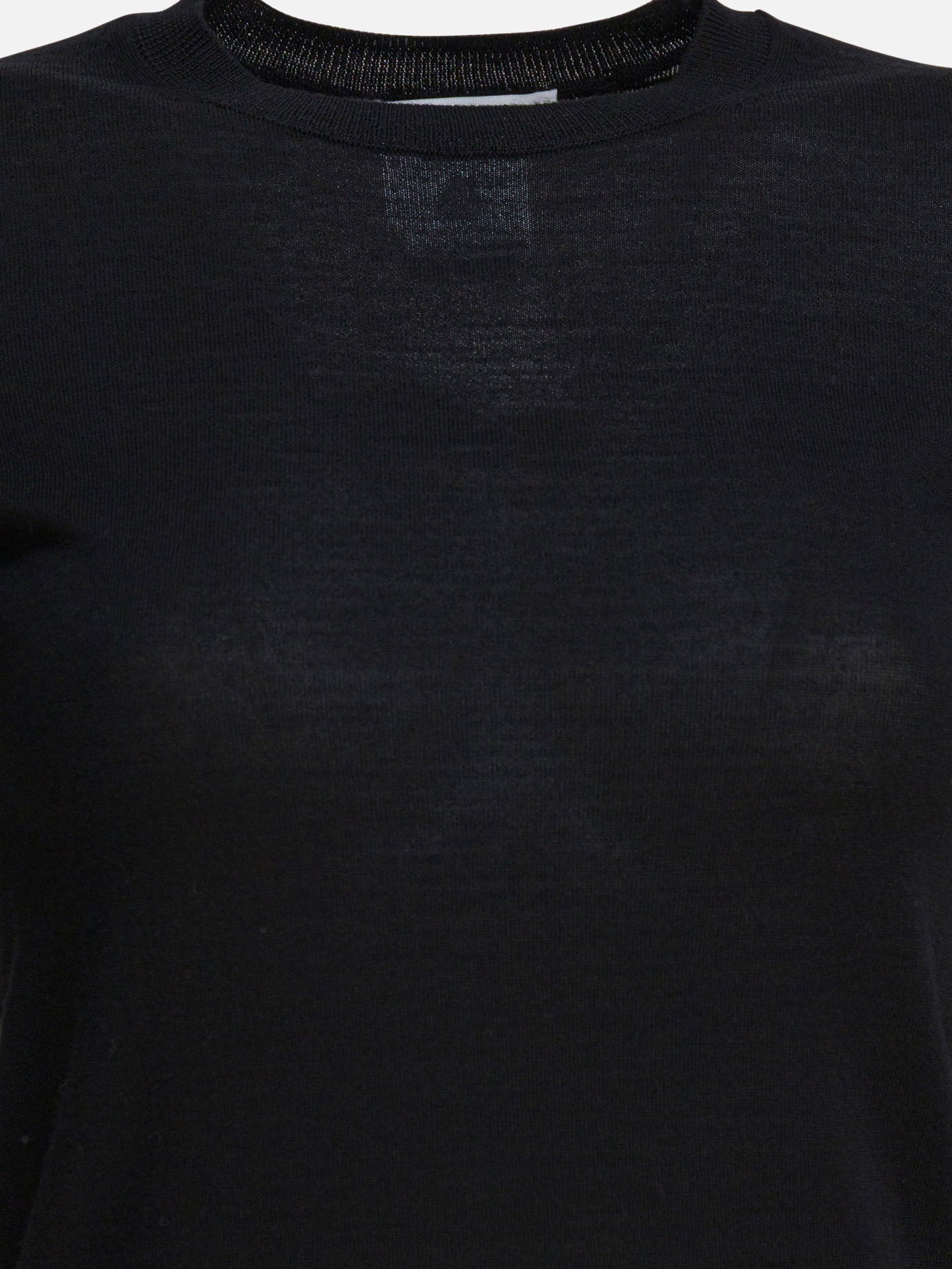 Crewneck t-shirts Solid colour  Black - Max Mara Women | PDP | VIETTI Online Store | Zoom-Modal_3
