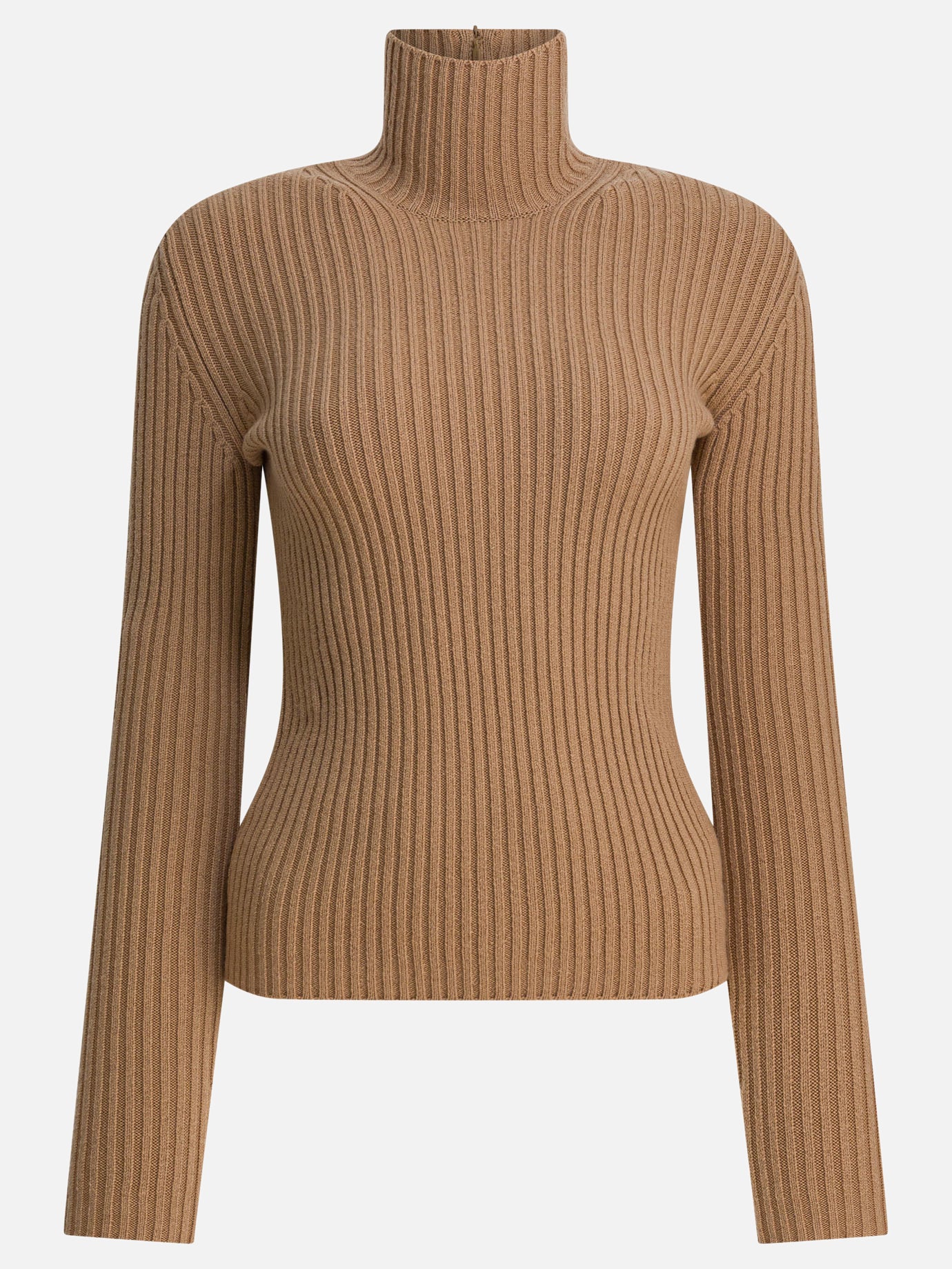 Turtleneck sweaters Solid colour  Beige - Max Mara Women | PDP | VIETTI Online Store | Zoom-Modal
