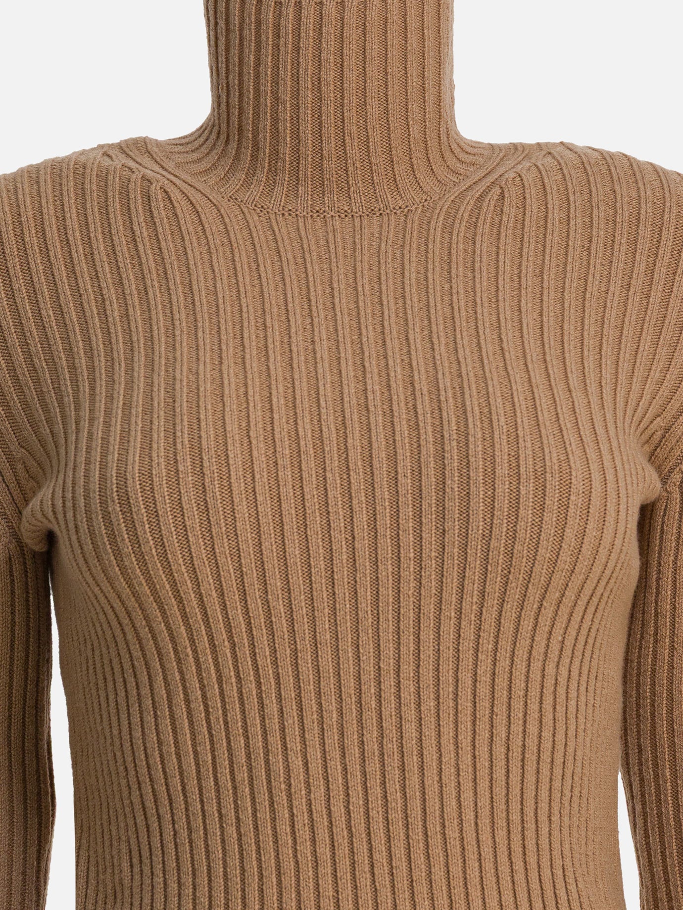 Turtleneck sweaters Solid colour  Beige - Max Mara Women | PDP | VIETTI Online Store | thumbnail_3