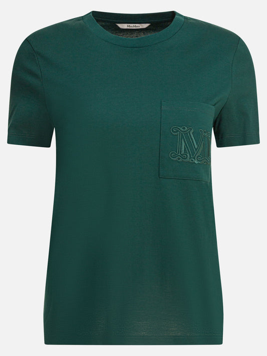 Crewneck t-shirts Logo  Green - Max Mara Women | PDP | VIETTI Online Store 
