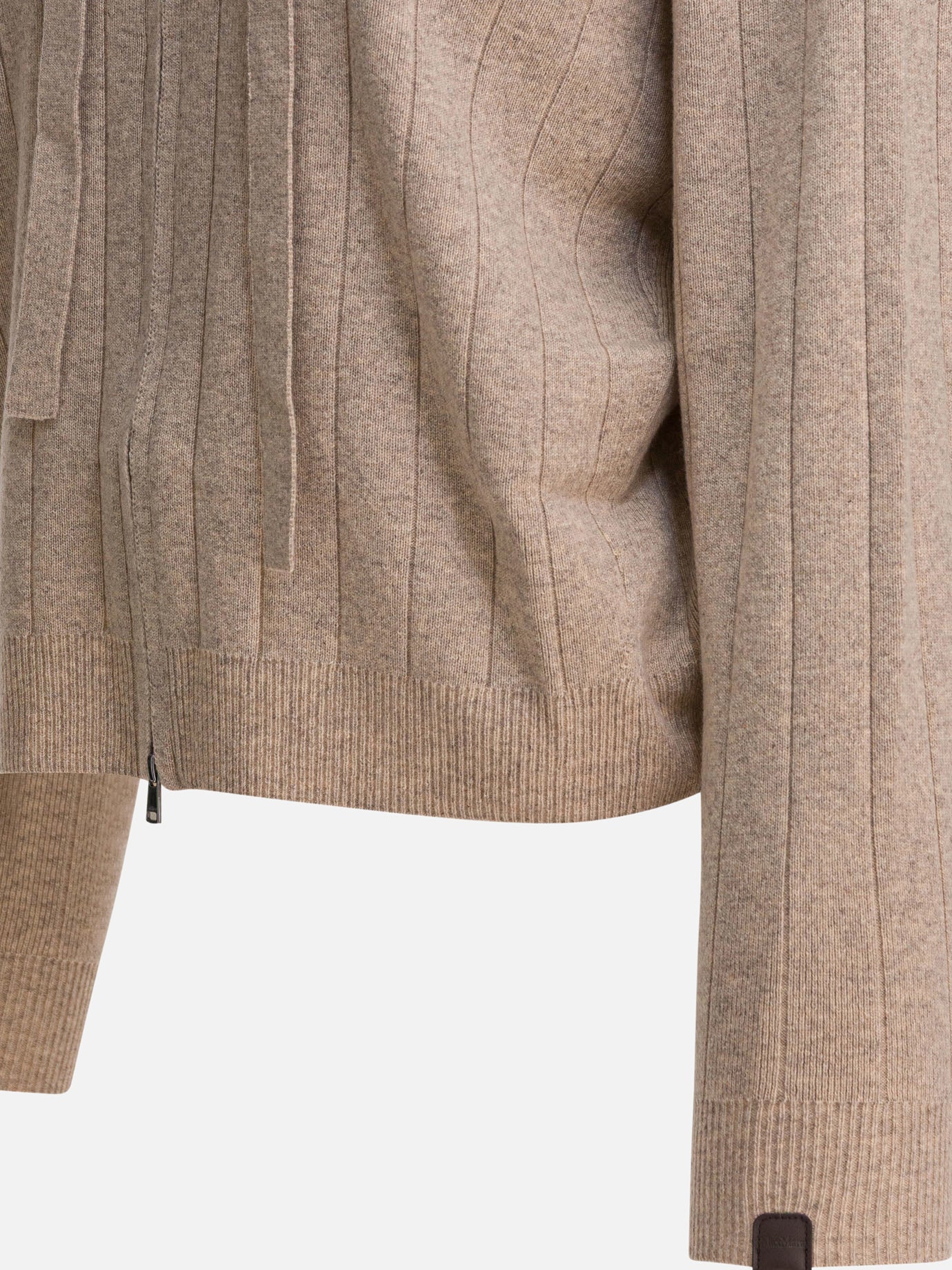 Zipped sweaters Solid colour  Beige - Max Mara Pure Women | PDP | VIETTI Online Store | thumbnail_4