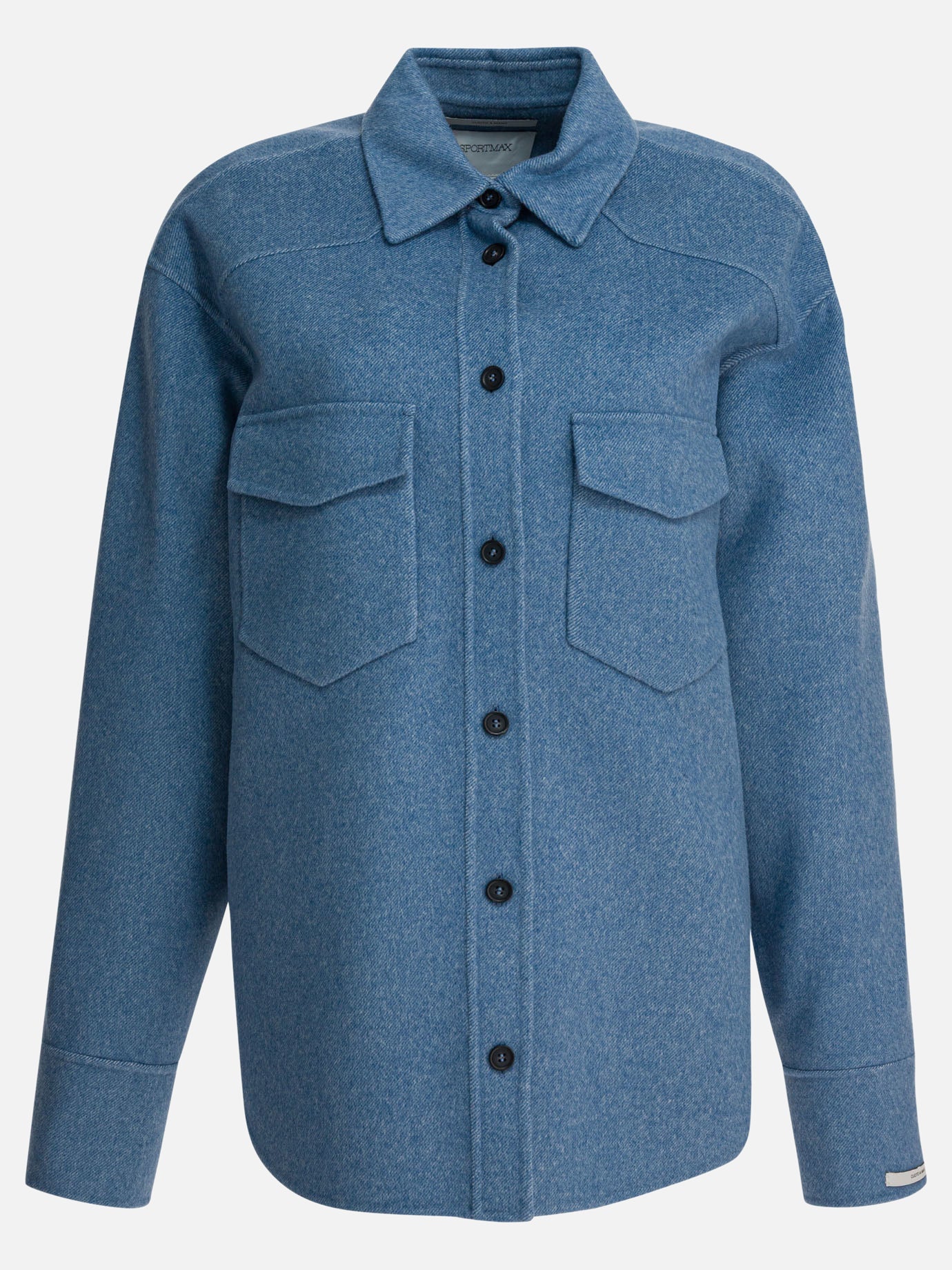 Overshirt jackets Solid colour  Light blue - Max Mara Sportmax Women | PDP | VIETTI Online Store | Zoom-Modal
