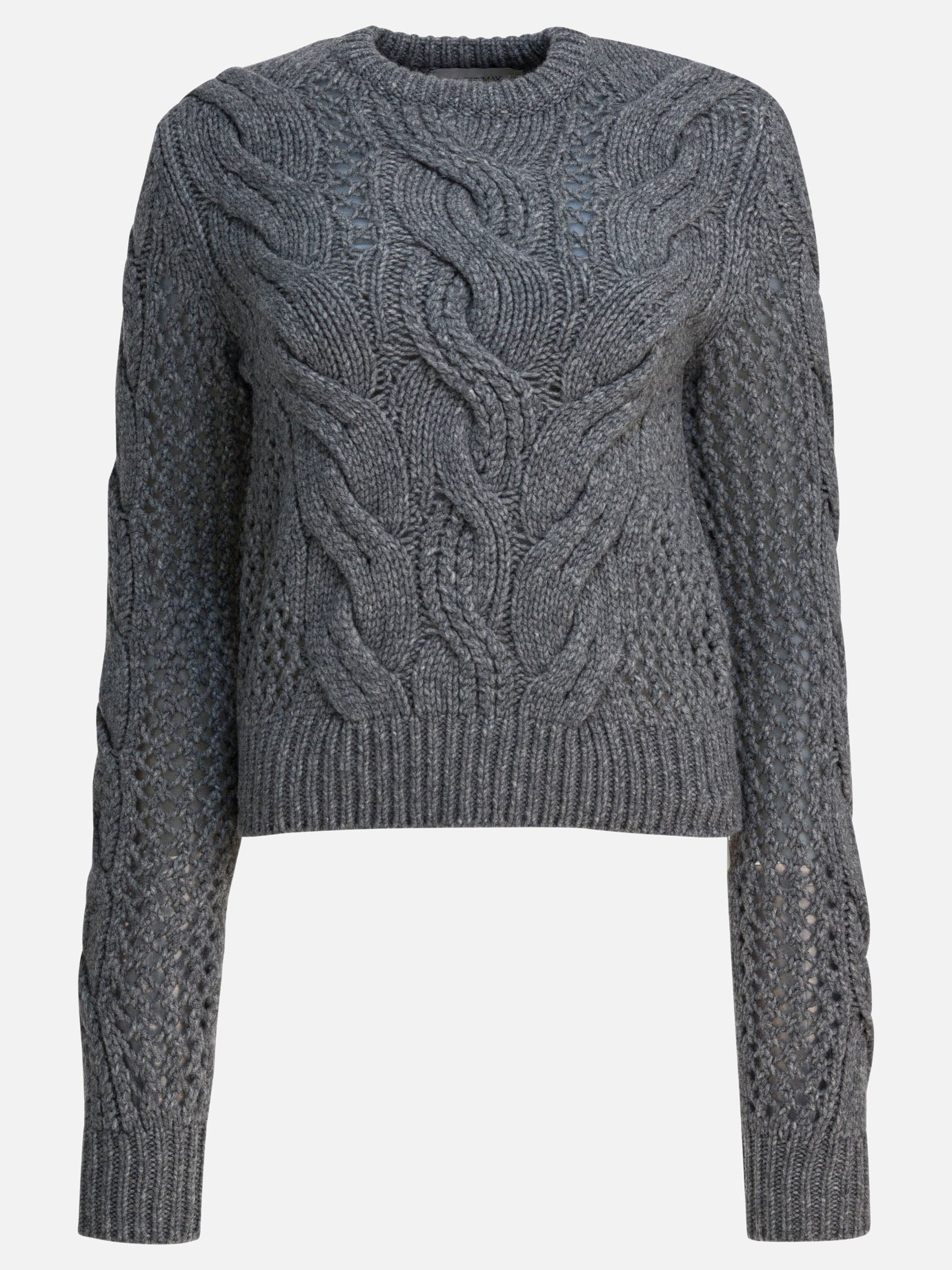 Crewneck sweaters Solid colour  Grey - Max Mara Sportmax Women | PDP | VIETTI Online Store | thumbnail