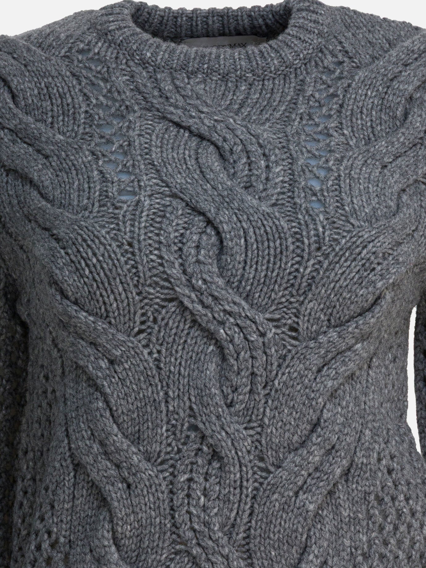 Crewneck sweaters Solid colour  Grey - Max Mara Sportmax Women | PDP | VIETTI Online Store | thumbnail_3