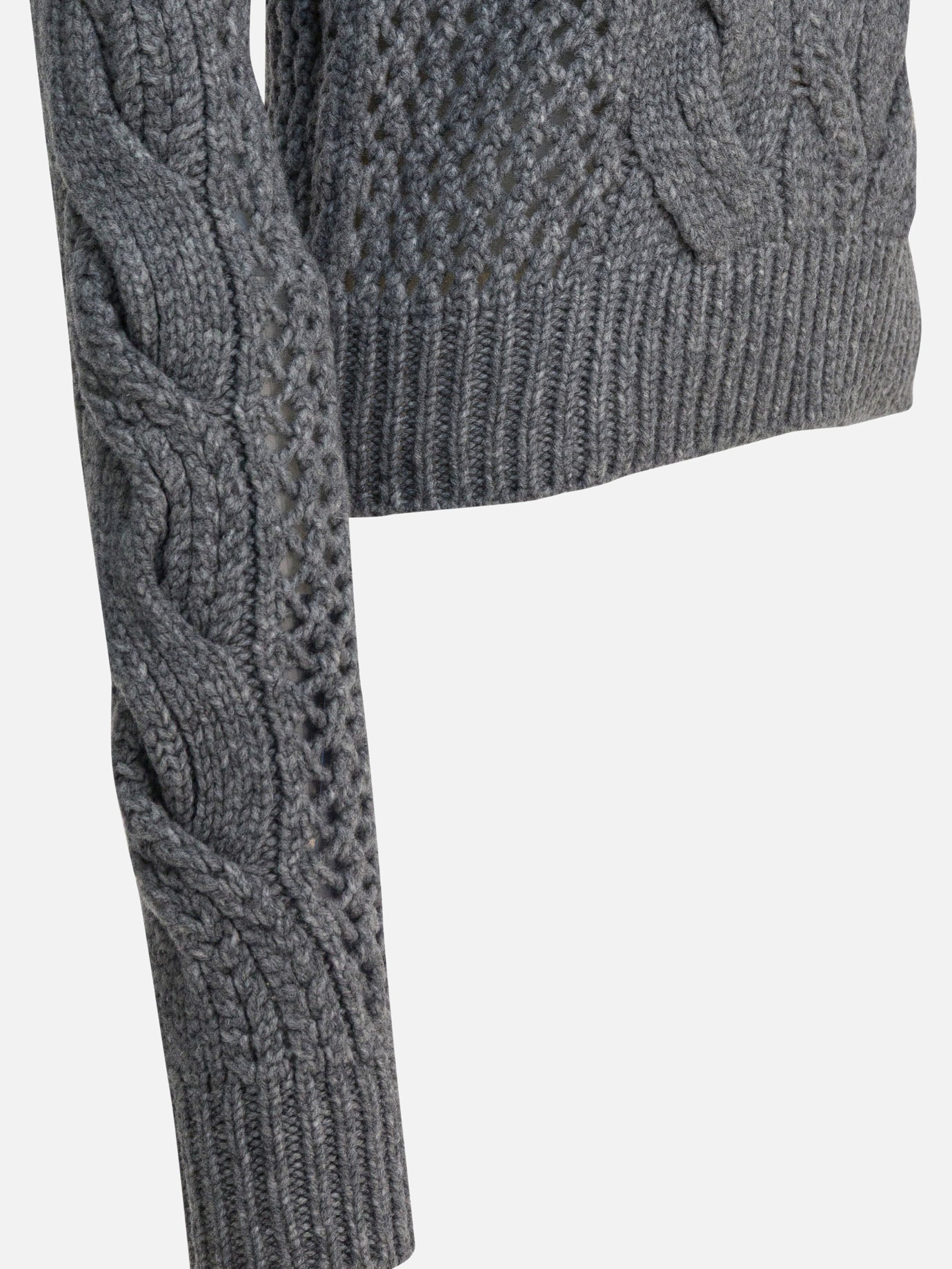 Crewneck sweaters Solid colour  Grey - Max Mara Sportmax Women | PDP | VIETTI Online Store | thumbnail_4